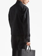 Prada Black Leather Jacket Men