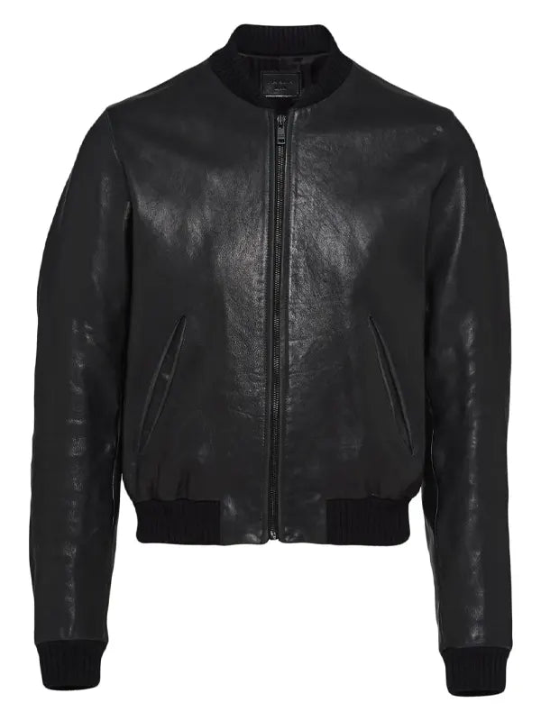 Prada Leather Bomber Jacket