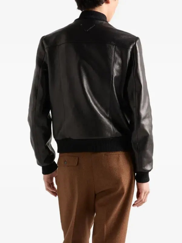 Prada Leather Bomber Jacket