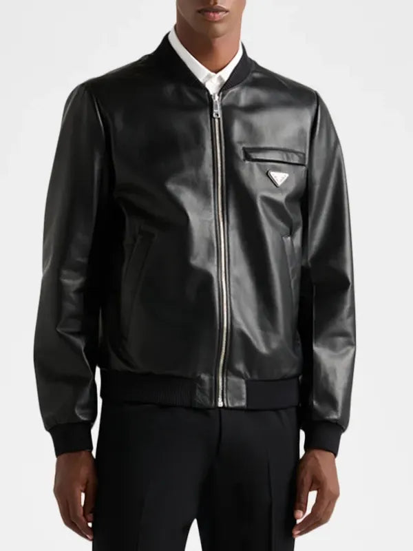 Prada Leather Bomber Jacket