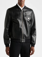 Prada Leather Bomber Jacket