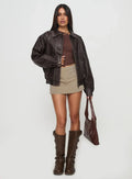 Princess Polly Jaxton Faux Leather Jacket