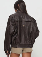 Princess Polly Jaxton Faux Leather Jacket
