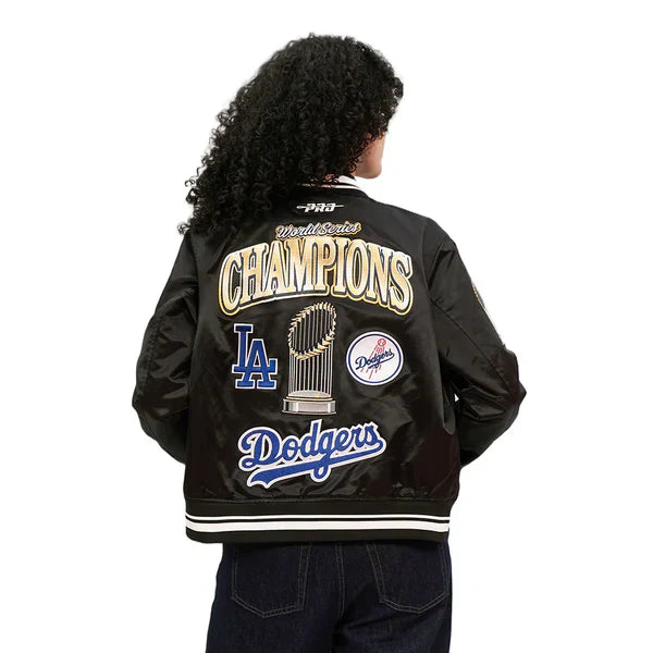 Pro_Standard_MLB_Los_Angeles_Dodgers_World_Series_Womens_Rib_Satin_Jacket_Sale
