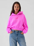 Project Gap Arch Logo Cropped Hoodie in Pink