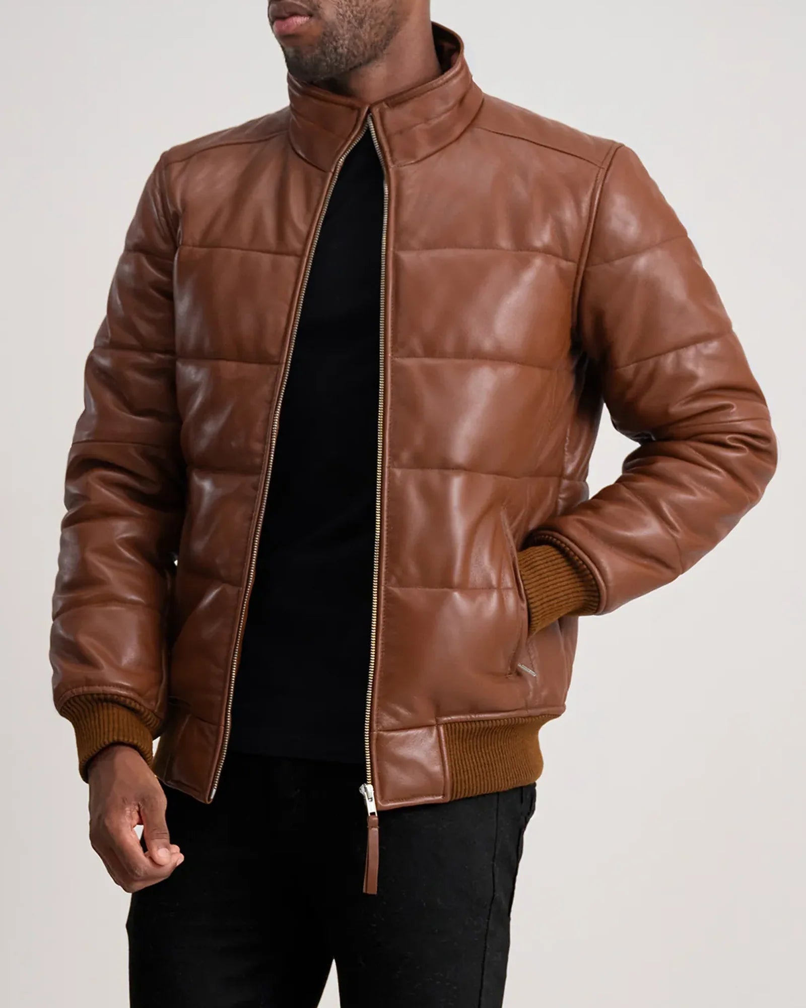 Puffer-Leather-Jacket
