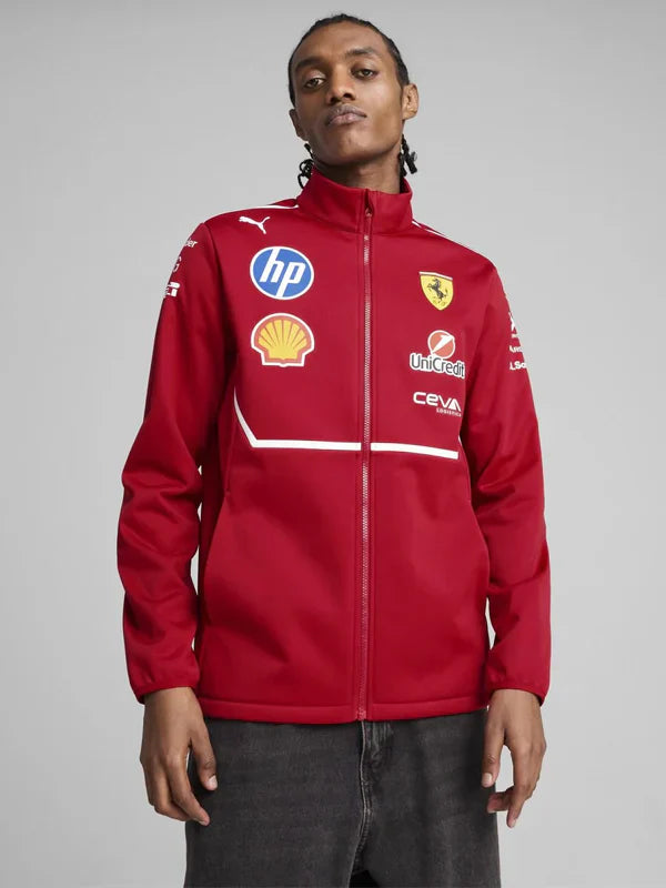 Puma Scuderia Ferrari F1 2025 Team Softshell Jacket Red