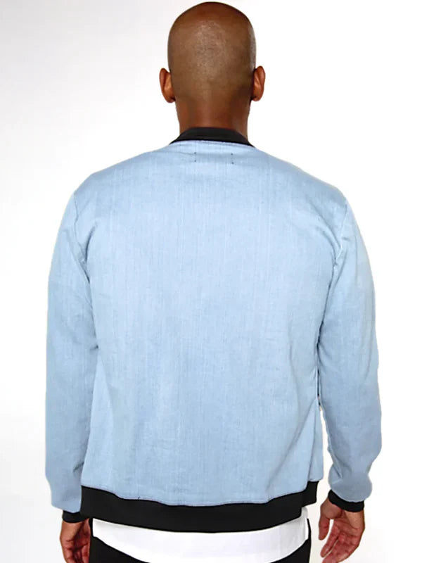 Purchase Blue Jean Bomber Jacket