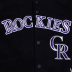 Purchase Colorado Rockies Current Logo Game Day Eggshell Black Jacket