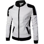 Purchase Faux Leather Black And White Jacket