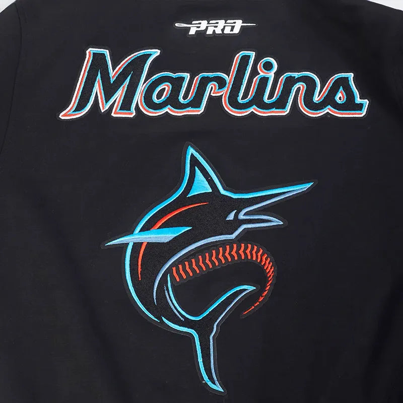 Purchase Miami Marlins Current Logo Game Day Black Jacket