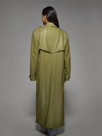 Purchase Missguided Leather Trench Coat