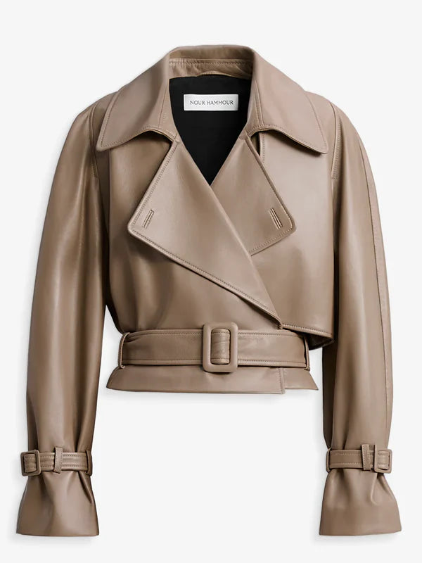 Purchase Nour Hammour Leather Jacket Dupe