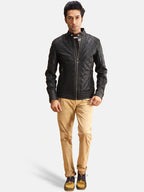 Quilted Leather Jacket For Sale