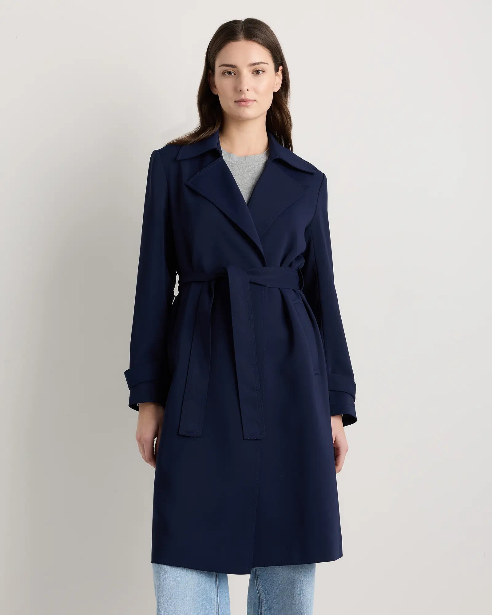 Quince tailored trench coat