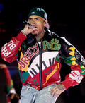 Chris Brown R&B Tour 2026 Leather Bomber Jacket