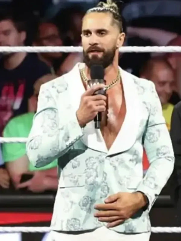 Raw Seth Rollins Floral Blazer