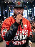R&B Tour 2026 Usher Chicago Bulls Leather Jacket