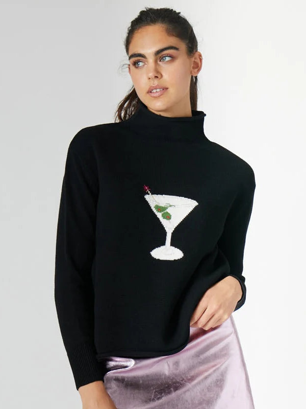 Rachel-Antonoff-Black-Martini-Mockneck-Sweater