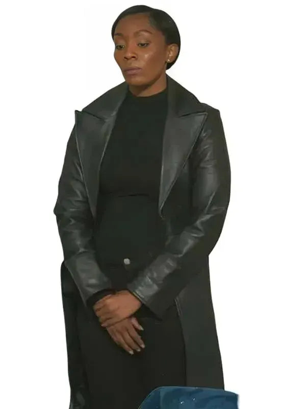 Racquel Palmer All The Queens Men S05 Black Leather Coat