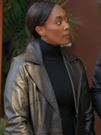 Racquel Palmer All The Queens Men S05 Black Leather Coat