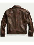 Ralph-Lauren-Brown-Leather-Trucker-Jacket-for-sale