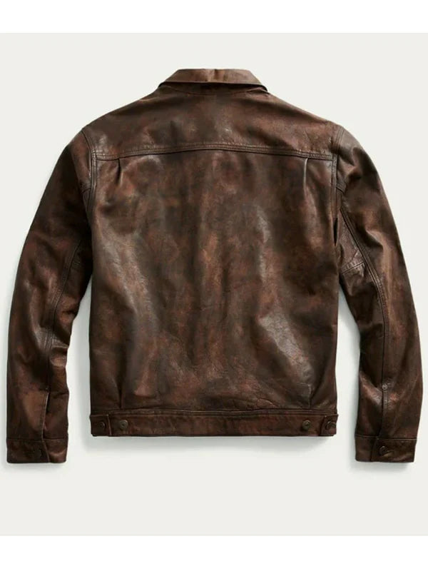 Ralph-Lauren-Brown-Leather-Trucker-Jacket-for-sale