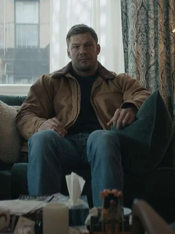 Reacher-2023-Alan-Ritchson-Brown-Cotton-Jacket