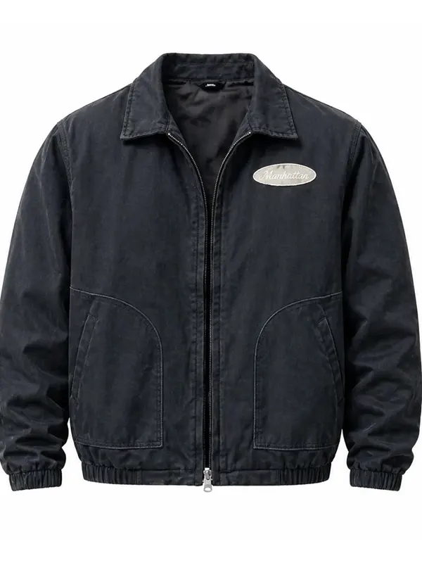 Reacher S04 Alan Ritchson Black Cotton Jacket