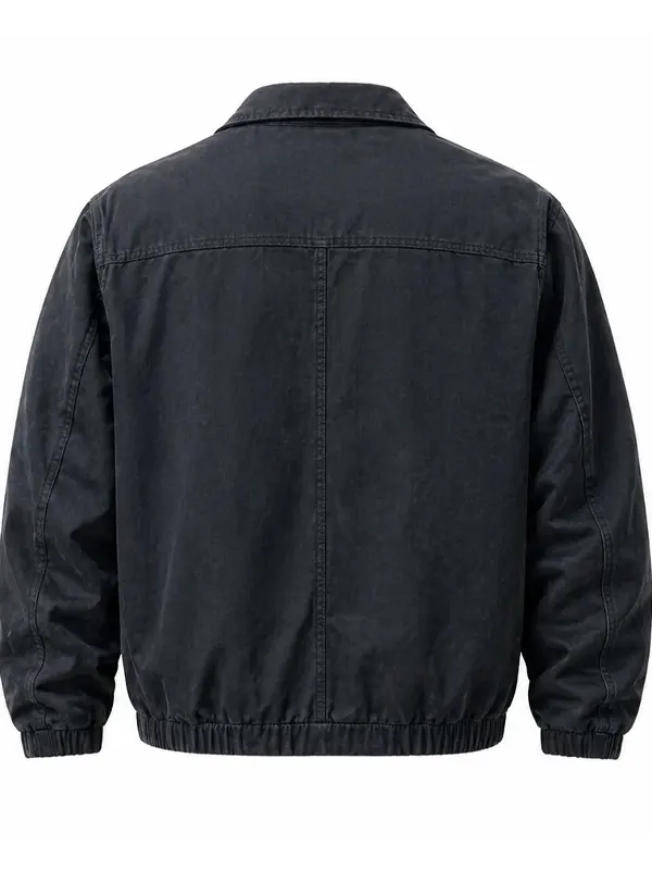 Reacher S04 Alan Ritchson Black Cotton Jacket