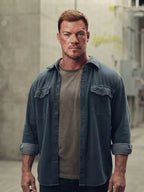 Reacher S04 Alan Ritchson Blue Denim Jacket