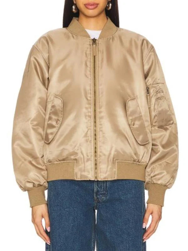 Real Housewives Of Oc S20 Jennifer Pedranti Beige Bomber Jacket