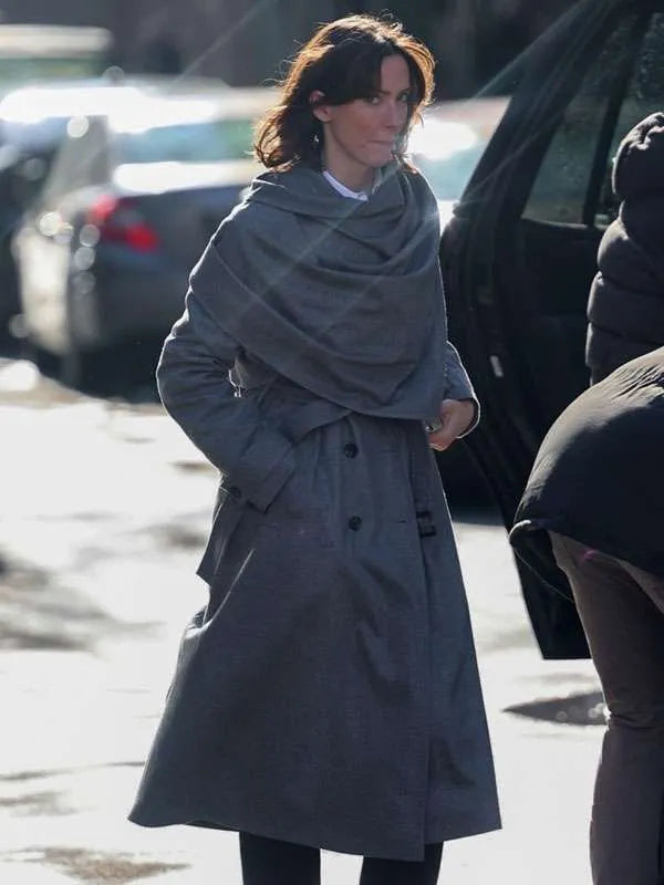 Rebecca Hall The Beauty 2026 Grey Wool Coat
