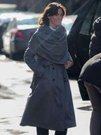 Rebecca Hall The Beauty 2026 Grey Wool Coat