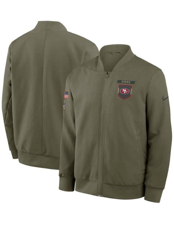 49ers 2025 Salute To Service Bomber Jacket