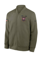 49ers 2025 Salute To Service Bomber Jacket