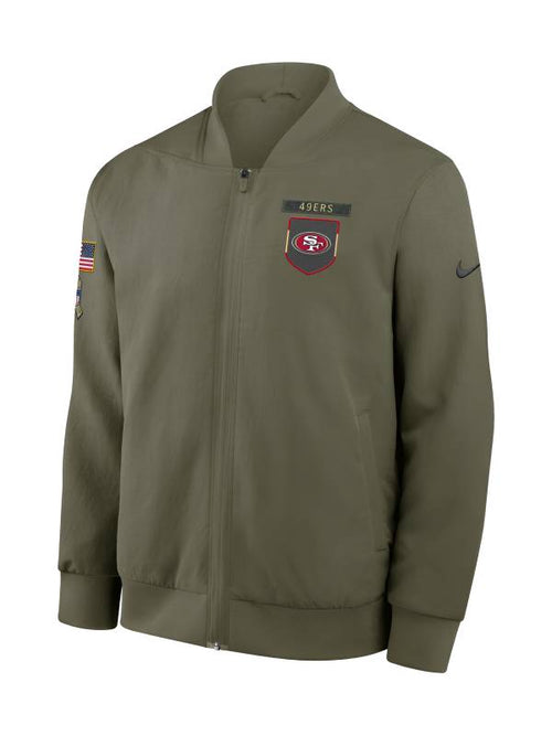 49ers 2025 Salute To Service Bomber Jacket