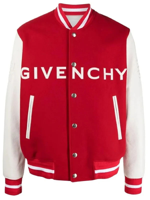 Red Givenchy Varsity Jacket Buy