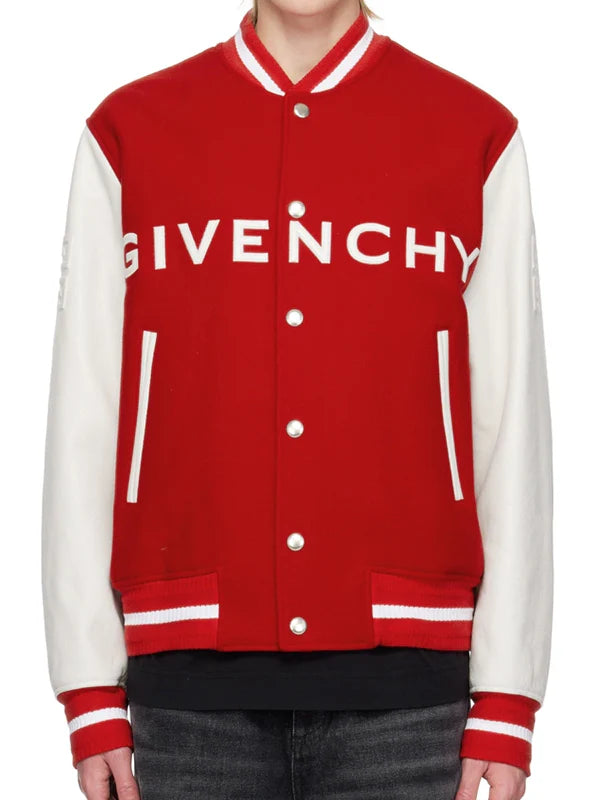 Red Givenchy Varsity Jacket