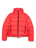 Red Balenciaga Puffer Jacket