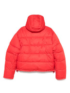 Red Balenciaga Puffer Jacket