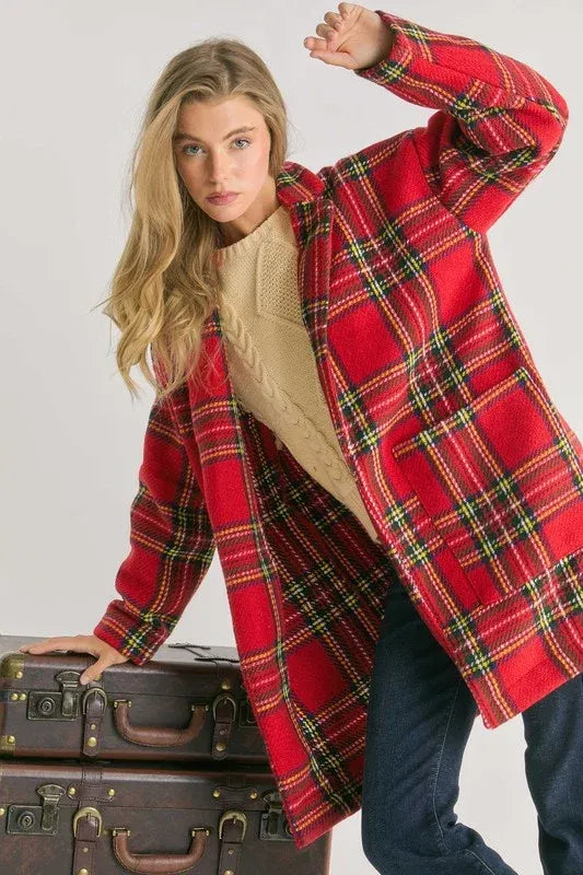 Red Plaid Christmas Jacket