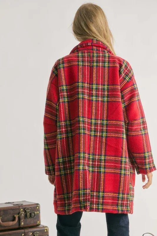 Red Plaid Christmas Jacket