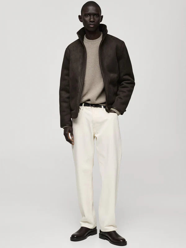 Reversible-Sheepskin-Jacket-Mango-For-Sale