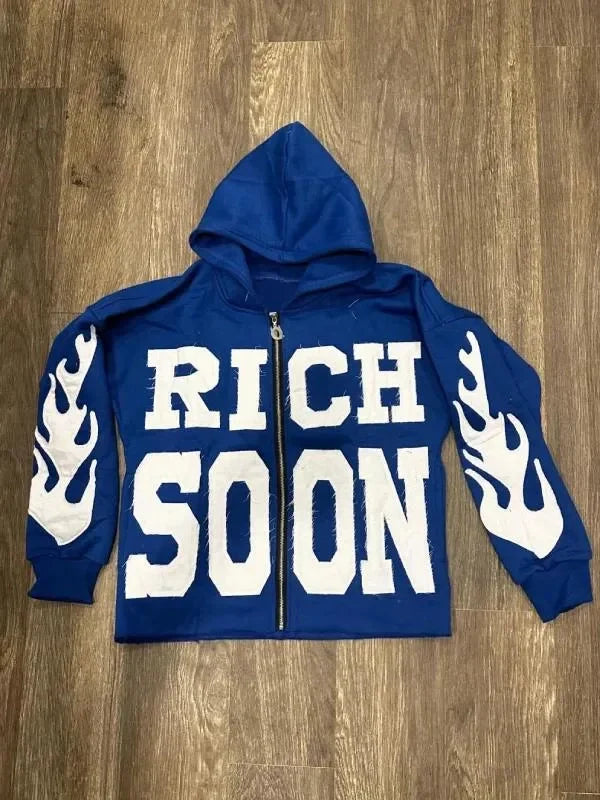 Rich-Soon-Zip-Up-Blue-Hoodie