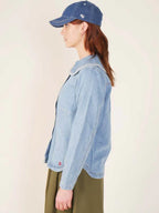 Rita Jacket Washed Denim Blue For Sale