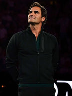Roger Federer US Open 2026 Black Zip Up Jacket