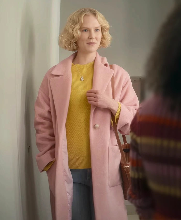 Black Mirror Rosy McEwen S07 Pink Coat