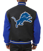 Royal Blue And Black Varsity Jacket For Sale