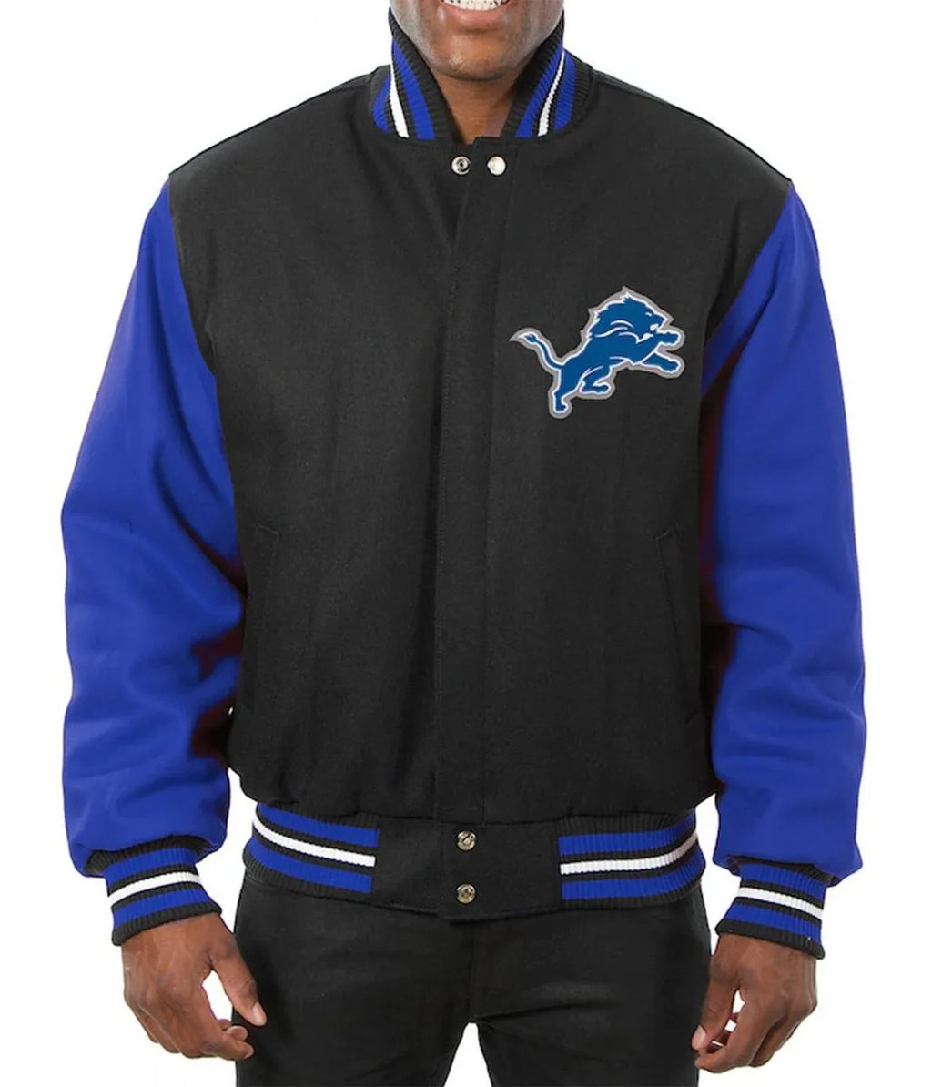 Royal Blue And Black Varsity Jacket